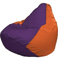 Кресло-мешок Flagman Груша Мега Super Г5.1-33 фиолетовый/оранжевый