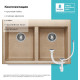 Кухонная мойка Polygran Brig 790 песочный