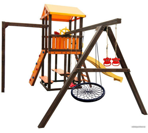 Игровой комплекс Perfetto Sport Bari-7 качели лодочка, паутина