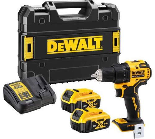 Дрель-шуруповерт DeWalt DCD708P2T с 2-мя АКБ 5 Ah, кейс