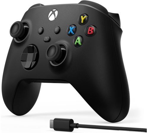 Геймпад Microsoft Xbox + USB-C кабель черный