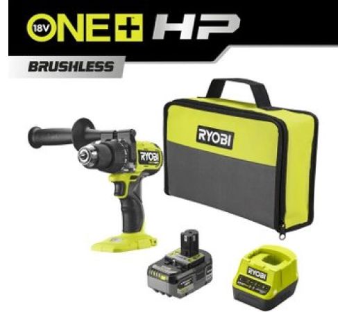 Ударная дрель-шуруповерт Ryobi RPD18X1-1C50S 5133006830 с 1-им АКБ, сумка
