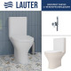 Унитаз напольный Lauter W224 2110224 + гигиенический душ Mist 21TZ221CH горизонтальный выпуск