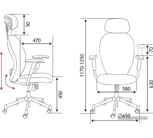 Офисное кресло Norden Гарда SL L-035 черный