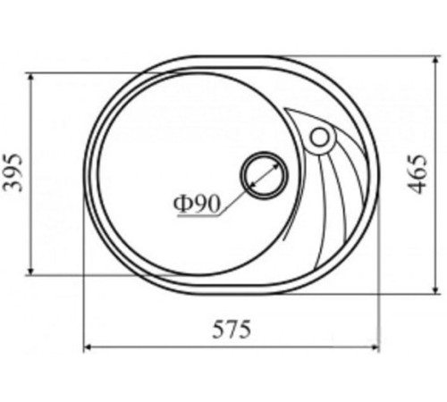 Кухонная мойка Zigmund & Shtain Kreis OV 575 осенняя трава