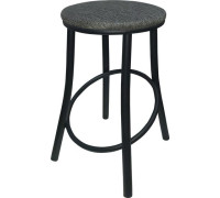 Табурет ВВР Сфера черный/рогожка серый