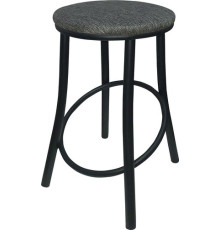 Табурет ВВР Сфера черный/рогожка серый