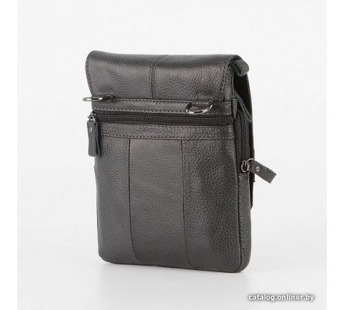 Мужская сумка Poshete 196-9080-42-DGR серый