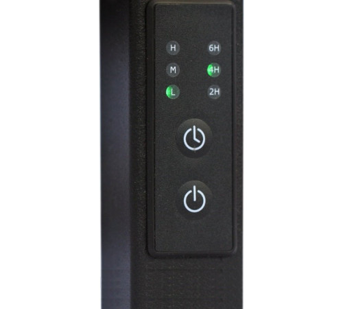 Полотенцесушитель Granula Квадро 50x80 терморегулятор с таймером слева, черный матовый