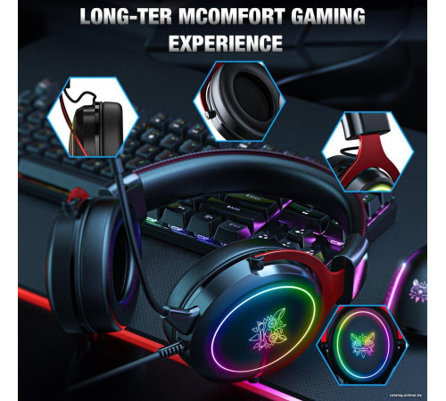 Наушники Onikuma X10 черный/красный