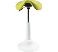 Офисный стул Chair Meister Saddle пластик белый/ткань зеленая