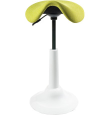 Офисный стул Chair Meister Saddle пластик белый/ткань зеленая