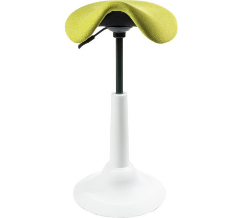 Офисный стул Chair Meister Saddle пластик белый/ткань зеленая