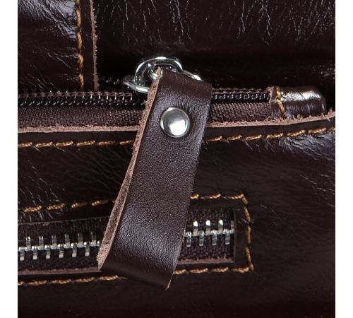 Мужская сумка Poshete 196-3750-26-DBW коричневый