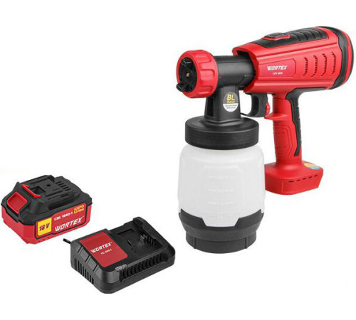 Краскораспылитель Wortex CPS 1808 1333406 с 1-им АКБ