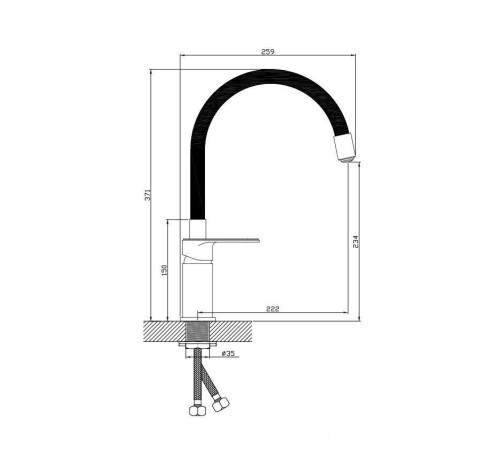 Смеситель Diadonna D86-437117BL