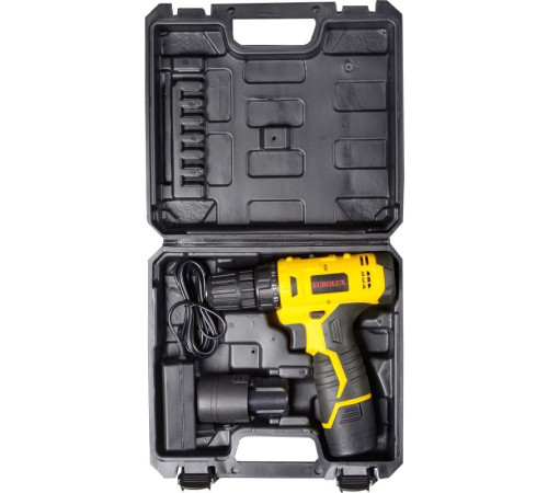 Дрель-шуруповерт Eurolux ДА-12/2Li 72/14/38 с 2-мя АКБ, кейс