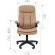 Офисное кресло CHAIRMAN 533 экокожа бежевый