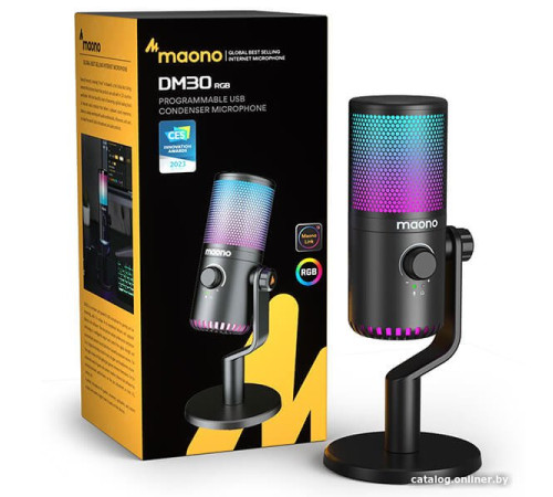 Проводной микрофон Maono DM30 RGB черный