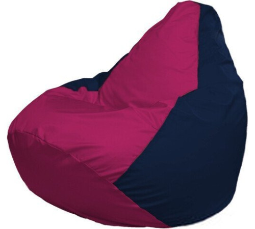 Кресло-мешок Flagman Груша Макси Г2.1-378 синий темный/фуксия