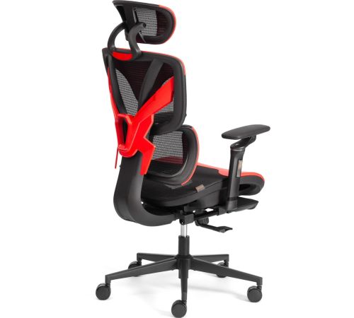 Офисное кресло TetChair KingCobra искусственная кожа/сетка черный/красный
