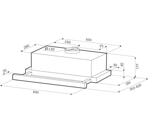 Кухонная вытяжка Krona Kerry 600 PB белый