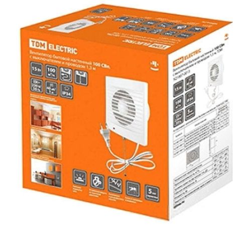 Осевой вентилятор TDM Electric 120 СВп SQ1807-0014