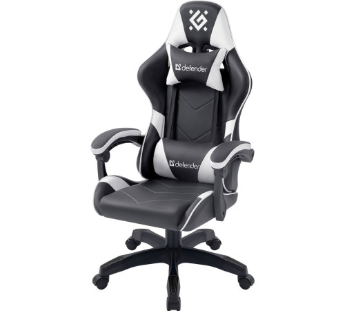 Игровое геймерское кресло Defender Companion черный/белый