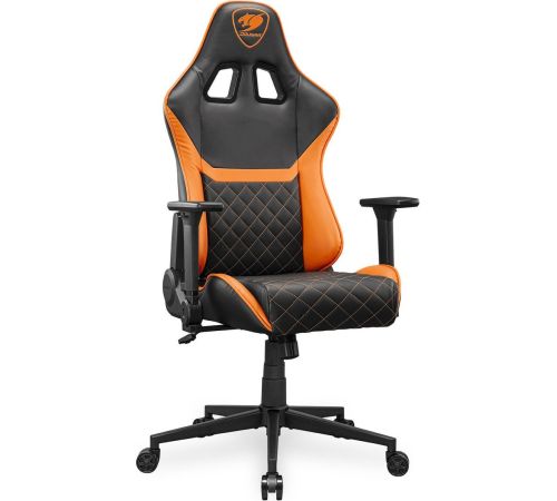 Игровое геймерское кресло Cougar Armor One V2 черный/оранжевый