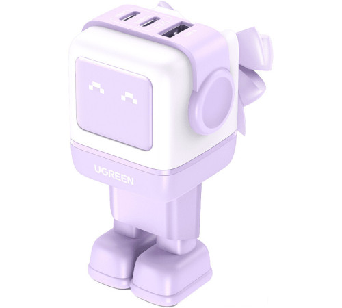 Сетевое зарядное Ugreen Nexode RG 65W CD361 белый/сиреневый