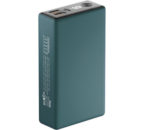 Внешний аккумулятор Olmio QX-20 20000mAh темно-зеленый