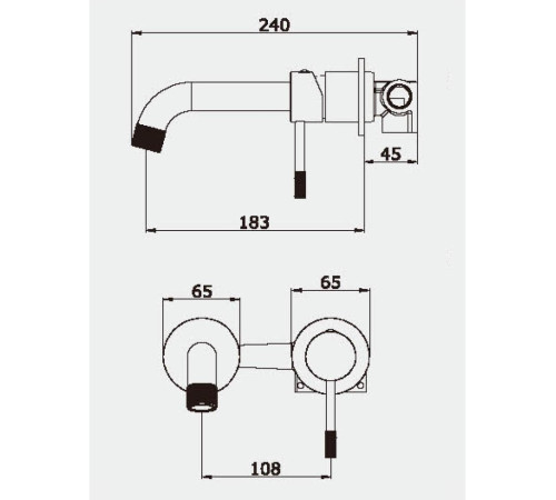 Смеситель Vieir V403513-N