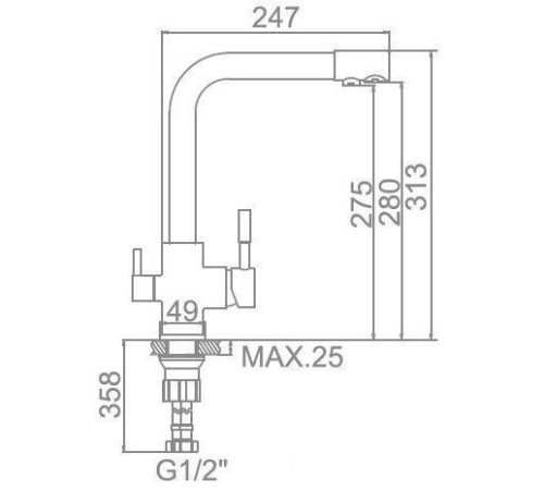 Смеситель Gerhans KK4055-3-22