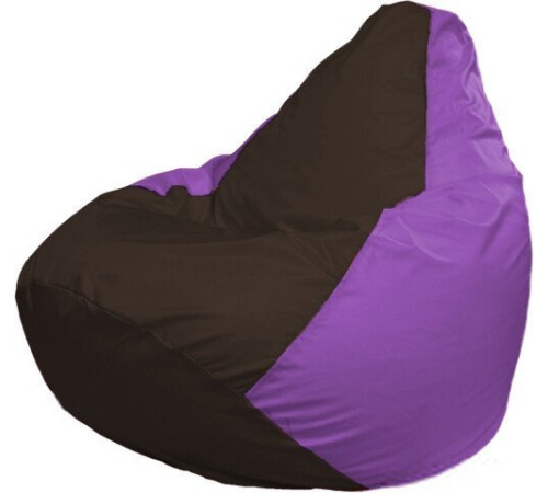 Кресло-мешок Flagman Груша Макси Г2.1-329 сиреневый/коричневый
