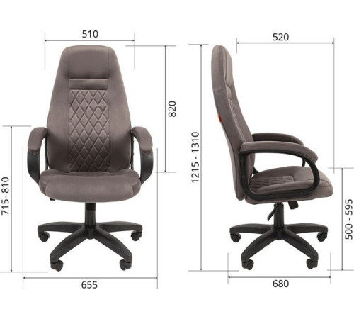 Офисное кресло CHAIRMAN Home 951 велюр, Т-82 синий