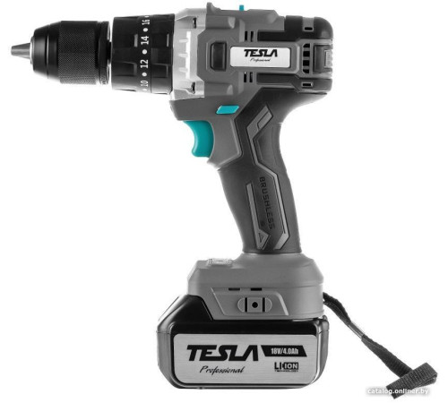 Дрель-шуруповерт Tesla TCD18HD 840374 с 2-мя АКБ, кейс
