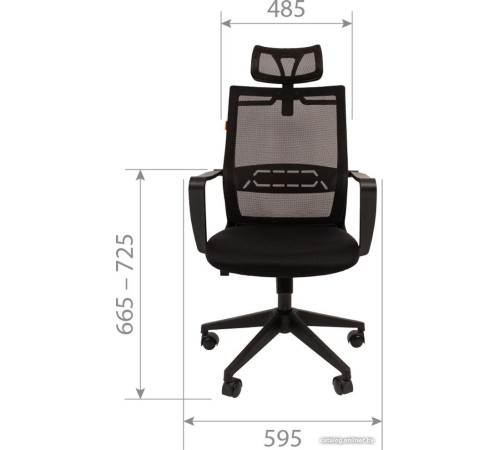 Офисное кресло CHAIRMAN 545 ткань, черный