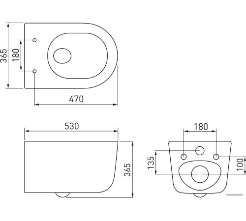 Унитаз подвесной Berges Wasserhaus Tornas Rimless 082137