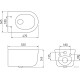Унитаз подвесной Berges Wasserhaus Tornas Rimless 082137