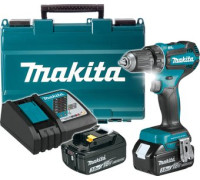 Дрель-шуруповерт Makita DDF485RFE с 2-мя АКБ, кейс