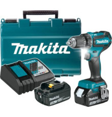Дрель-шуруповерт Makita DDF485RFE с 2-мя АКБ, кейс