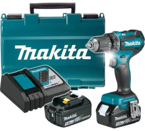Дрель-шуруповерт Makita DDF485RFE с 2-мя АКБ, кейс