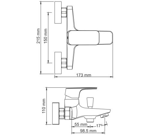 Смеситель Wasserkraft Salm 2701