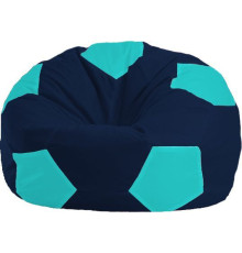 Кресло-мешок Flagman Мяч Стандарт М1.1-50 темно-синий/бирюзовый