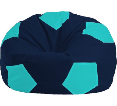 Кресло-мешок Flagman Мяч Стандарт М1.1-50 темно-синий/бирюзовый