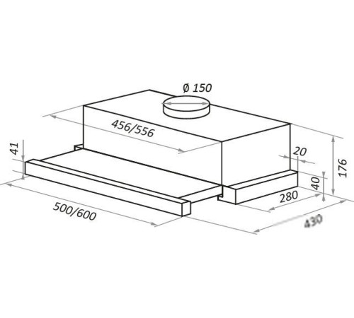 Кухонная вытяжка MAUNFELD VS Fast Glass 60 бежевый