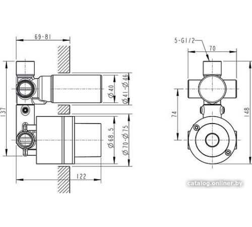Скрытый механизм Bravat D969C-A-ENG