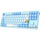 Клавиатура Dareu A87X Dareu Blue Sky V3, голубой
