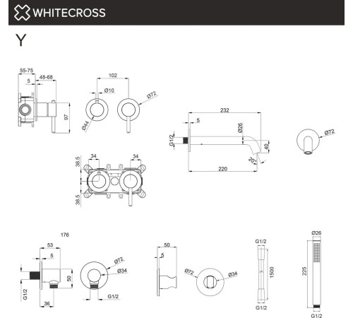 Смеситель Whitecross YSET1240CR хром