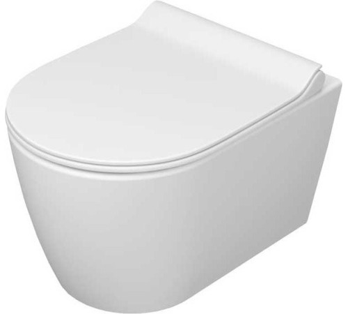 Унитаз подвесной Керамин Трент R МЛ Slim Премиум c кнопкой K5236-К-EEA1